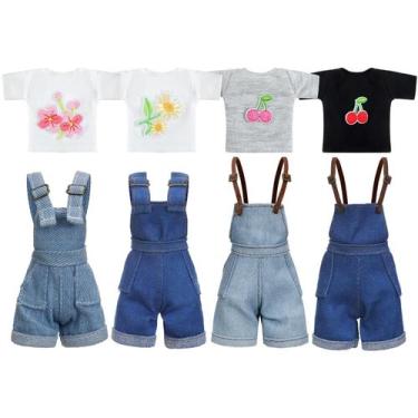 Imagem de Roupas de boneca Bencailor de 8 peças de verão para boneca de 11,5 pol
