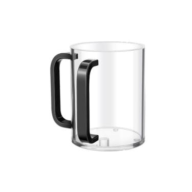 Imagem de Ntwoiee Copo Judaica para lavar as mãos com alças duplas, copo de lavagem de acrílico de 12,7 cm para Netilat Yadayim, lavagem acrílica transparente para ritual judaico