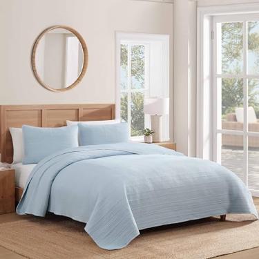 Imagem de Caribbean Joe Conjunto de colcha king size, macio, leve e relaxado, azul