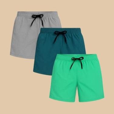 Imagem de Kit 3 Shorts Masculino Tactel Casual Praia-Masculino