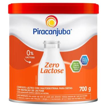 Imagem de Composto Lácteo Zero Lactose Piracanjuba 700g Lata