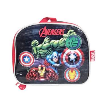 Imagem de Lancheira Térmica Vingadores Avengers Luxcel Preta, Preto