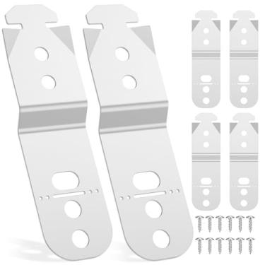 Imagem de Pacote com 6 suportes e parafusos de montagem para lava-louças, peças de reposição para 619985, AP4538351, 00628371, 00628371, kit de clipes de instalação de ferro galvanizado para a maioria das