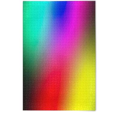 Imagem de Rainbow Bright Colors Red Blue Adults Jigsaw Puzzle 500 Pieces Lovers Gifts Family Puzzle Fun Gag Gift Puzzles Scenery Animal Art Decor, 500 Pieces, 20.5" x 14.9"