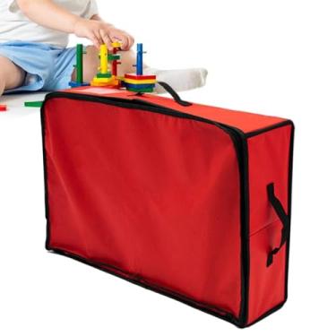 Imagem de Sacos De Armazenamento Para Brinquedos - Recipiente de Brinquedos com 4 Compartimentos - Caixa para Armazenamento de Jogos de Tabuleiro | para Sala de Brincar, Quarto, Casa, Sala de Aula, Escola