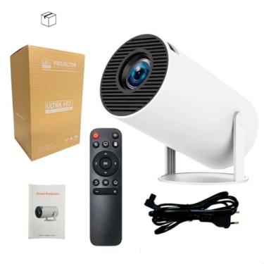 Imagem de Mini Projetor Portátil HY300 Full HD 1080P, Android 11, Wi-Fi 5G, Bluetooth 5.0, HDMI USB, LED, Bivolt