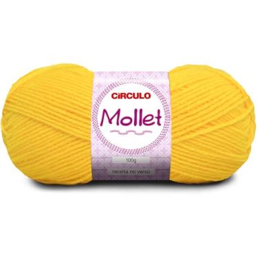 Imagem de Fio Mollet Círculo 100g 200m Lã Acrílica Tricô Crochê Artesanato Touca Cachecol Inverno Novelo (1289 - SOLAR)