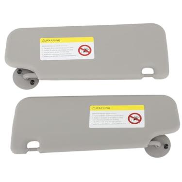 Imagem de LiebeWH Viseira Solar Com Espelho Cinza Material ABS Substituição da Viseira Solar Direita e Esquerda para Sonic Aveo 2012-2020 Instalação Rápida Proteção