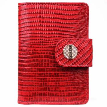 Imagem de Carteira Feminina Porta Documentos de Carro em Couro Artlux 493, Verme