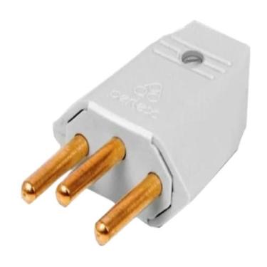 Imagem de Plug Macho 2p+t 20a Cinza 1048 - Perlex