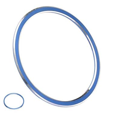 Imagem de Keenso Guarnição do Anel Interno de Ignição, Círculo Interno, Decoração do Anel de Guarnição de Ignição Em Liga de Alumínio para a B C e Cla Cls Glc Gle (Azul)