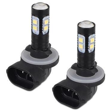 Imagem de 2 Lâmpadas LED 50W para Farol Nevoeiro Compatíveis Com os Modelos 881 889 862 886 894 896 e 898 Substituem as lâmpadas de Xénon, Luzes Diurnas LED Brilhantes para Automóveis e Camiões