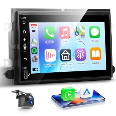 Imagem de Estéreo automotivo Android 4+64G para Ford F150 F250/F350 2004-2016, atualização Plug & Play de 7 polegadas, sem fio, CarPlay, Android Auto DSP 32EQ, tela sensível ao toque IPS, GPS, câmera de backup