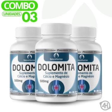 Imagem de Suplemento Vegano Dolomita 300cps de 500mg Cada - Natural Nutrien