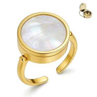 Imagem de DIOWUS Anel de batom feminino, protetor labial para dedo 2026 Novo anel de armazenamento multifuncional com design de armazenamento, como usar um acessório de armazenamento de medicamentos de