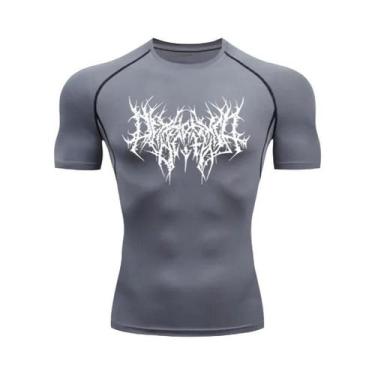 Imagem de Camiseta De Compressão Masculina De Secagem Rápida Para Fitness E Corr