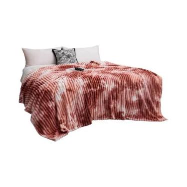 Imagem de Cobertor De Flanela Tie Dye Espesso E Quente Para Camas Sofás Tamanho 