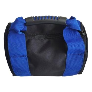 Imagem de kowaku Saco de areia para kettlebell vazio, portátil e ao desgaste. Enchimento não incluído. Ideal para levantamento de peso, exercícios e, Azul