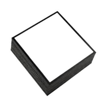 Imagem de Fancyes Conjunto de 10 placas Shikishi em branco para arte, versáteis materiais de artesanato, placas portáteis para assinaturas de artistas em encontros e, Preto, L