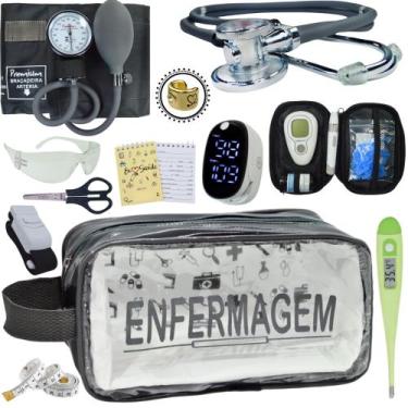 Imagem de Kit Enfermagem Aparelho Pressão Esteto Frete Grátis Promocao - Love Sa