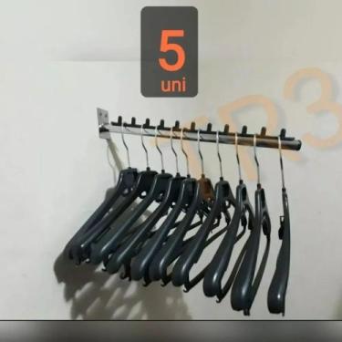 Imagem de Expositor Rt Arara Inclinado Cabideiro Parede - 5 Unidades - Brasil Es