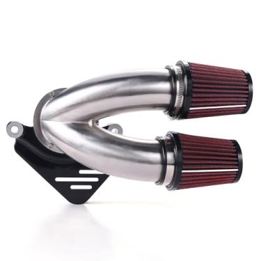 Imagem de Filtro de admissão de purificadores de ar por indução Cycle Tuned para motores Harley Touring Street Road Glide Softail Fatboy M8 (preto, E serve para: 23-UP Touring, 25-UP Softail)
