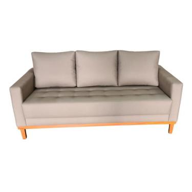 Imagem de Sofá  Catar Tecido Acquablock Pé Base Madeira  200cm - 4R Estofados, F