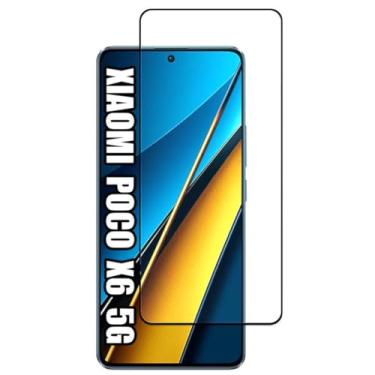 Imagem de [GL CASES] Película Para Poco X6 Vidro Temperado Anti Impacto Risco 3D 9H Pelicula Xiaomi Poco X6 Protetor De Tela Com Cobertura Total + Kit De Limpeza
