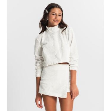 Imagem de Jaqueta Juvenil Em Tweed Minty Branco-Feminino