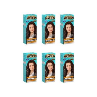 Imagem de Coloraçao Maxton 4.86 Marrom Cereja - Kit Com 6Un - Embelleze