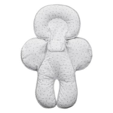 Imagem de Redutor de Bebê Conforto com Proteção Baby Joy Clássicos, PALHA CINZA