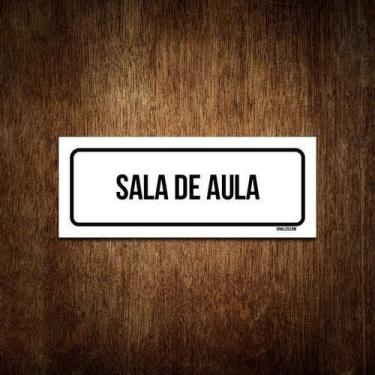 Imagem de Placa De Sinalização Setor - Sala De Aula (30X10) - Sinalizo