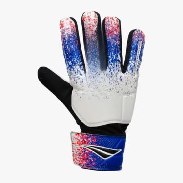 Imagem de Luva de Goleiro para Futebol | Alta Aderência e Proteção | Ideal para Campo e Society | Treino e Partidas Oficiais(BRANCO/AZUL/VERMELHO,9)