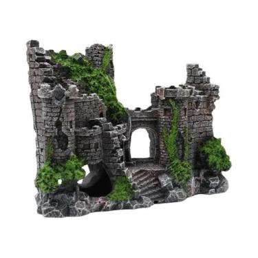 Imagem de Decoração De Aquário Vintage World of Tanks, Ornamento De Castelo De R