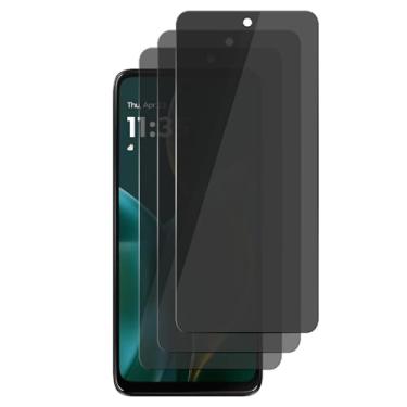 Imagem de UZWZW Pacote com 3 protetores de tela de privacidade para Motorola Moto G 5G (2025) / Moto G Power 5G (2025/2024) Vidro temperado privado antiespião