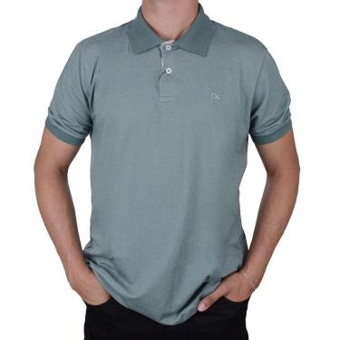 Imagem de Camisa Polo Masculina MC Ogochi Casual Slim Verde - 4025-Masculino