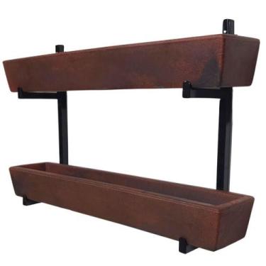 Imagem de Suporte de Ferro p/ Jardim Vertical com 2 Floreiras 80cm - Alpe & Arit