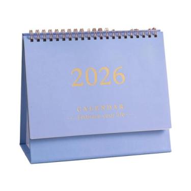 Imagem de Calendário De Mesa Mini 2025-2026, Planejador Portátil Com Espiral Gro