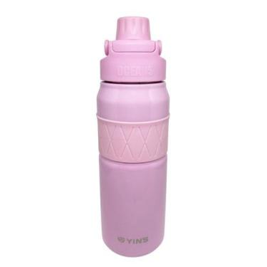 Imagem de Garrafa Térmica Yins Strap 650ML - Rosa Único, Rosa, Único
