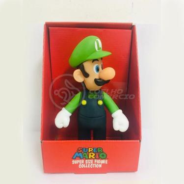 Imagem de Boneco Luigi Grande Super Size 23Cm - Super Mario
