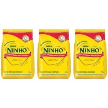 Imagem de Leite em Pó Integral Instantâneo Nestlé Ninho 3 Unidades-Unissex