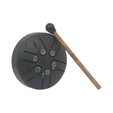 Imagem de Tambor De Língua De Aço Mini De 3 Polegadas E 6 Tons Com Baquetas, Ins