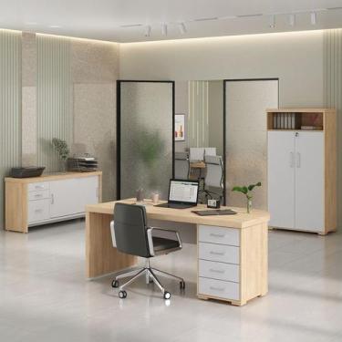 Imagem de Conjunto Escritório: Mesa 6213 + Balcão 6206 +Armário 6207 - Artany