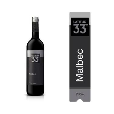 Imagem de Vinho Argentino Latitud 33 Malbec Tinto 750ml