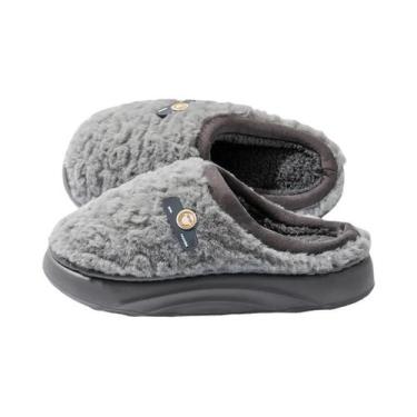 Imagem de Chinelos De Inverno Femininos Com Forro De Pelúcia Antiderrapantes Com