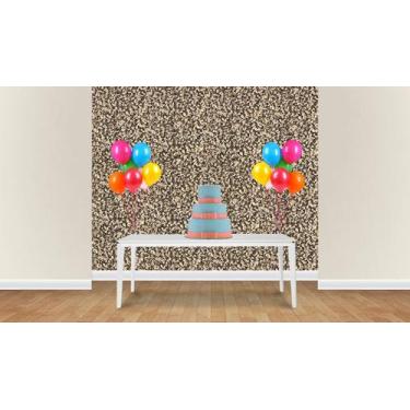 Imagem de Painel em Jacquard Estampado Muro Inglês Folhas Secas, 2,00 x 2,80