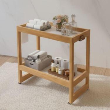 Imagem de Carrinho Organizador De Banheiro Pérola - Drop de Casa