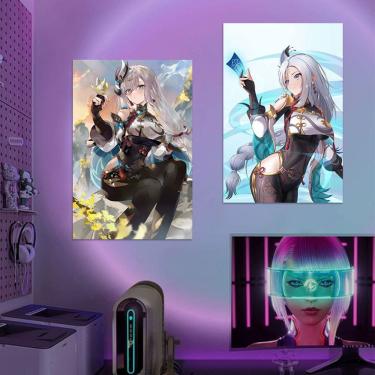 Imagem de Conjunto de pintura de pôster Genshin Impact Shenhe Anime 40x60cm