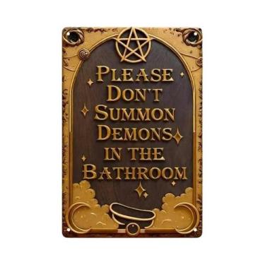 Imagem de Placa Decorativa De Metal Retrô Para Parede: Arte Visual Para Bares, C