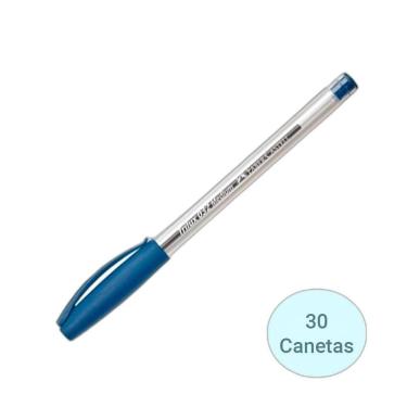 Imagem de Kit Caneta Trilux 032 Faber-Castell Azul 30 Unidades